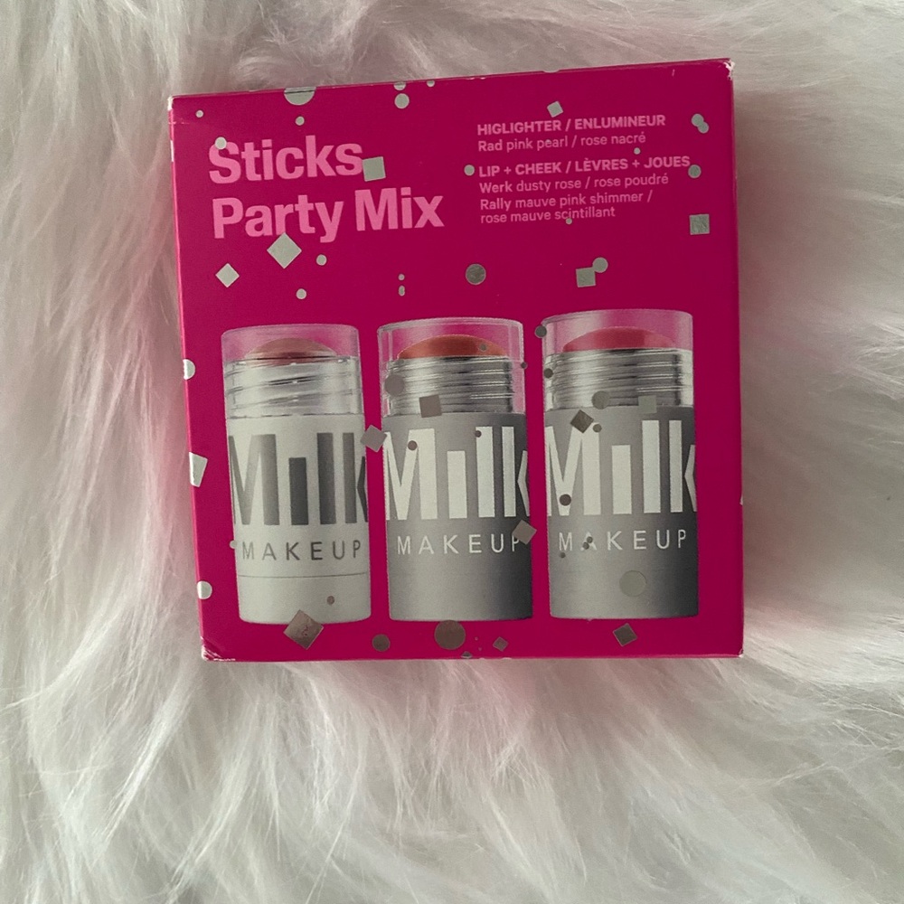 NIB Milk Makeup sticks party mix 2 cream blush + highlighter - Picture 8 of 10
